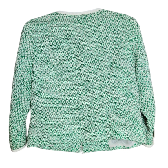 Cabi Clover Tweed Jacket Blazer Lined Green size 6 - Picture 2 of 8